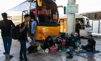تصاویرِ موج سنگین بازگشت مسافران از مشهد 