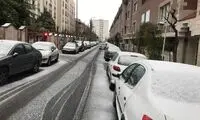 بارش برف، شمال تهران را سفیدپوش کرد