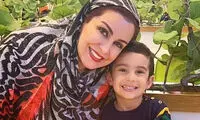 عکسی جگرسوز از بزرگ شدن پسر ماهچهره خلیلی