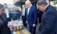 مقام ارشد روسی  در حال خرید آجیل در تهران