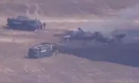 تصاویر سقوط اف-۳۵ آمریکایی در سن‌دیگو