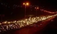 تصاویری از ترافیک جنون‌آمیز در جاده شمال 