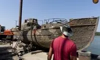 ظاهر شدن لاشه کشتی نازی‌های آلمان