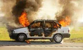  آتش‌‌زدن عمدی یک خودرو توسط افراد ناشناس