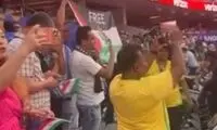 فریاد Free Free Palestine در ورزشگاه بازی ایران 