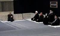 یک اتفاق بی‌سابقه در لحظه ورود رهبری به مراسم حسینیه
