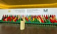 عکس یادگاری قالیباف با اعضای نشست باکو