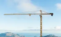 لحظه سقوط وحشتناک جرثقیل در منطقه چیتگر