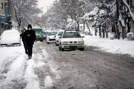 بارش برف شدید در پردیس تهران
