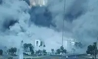 تصاویر تازه از حمله به کاخ ریاست جمهوری سوریه