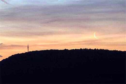 امشب هلال ماه در آسمان ایران دیده می‌شود؟