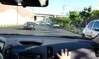 تعقیب و گریز ترسناک پلیس خلاف جهت اتوبان