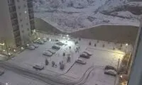 تصاویر زیبا و دل‌انگیز از بارش برف در تهران