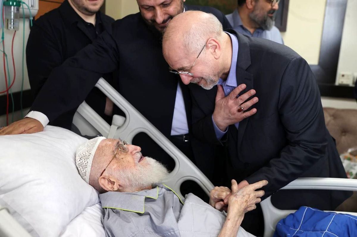قالیباف از آیتالله نوری همدانی عیادت کرد