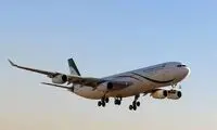اسکورت هواپیمای حامل پزشکیان با هلیکوپتر