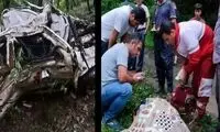 سقوط مرگبار آفرود با ۴ سرنشین به دره