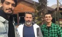 جاوید یاغی با دوست و دشمن در یک قاب دیده نشده