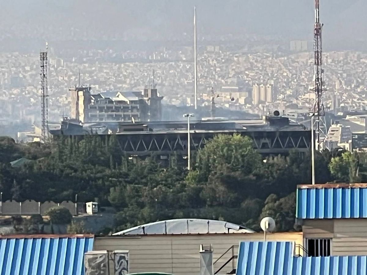   تصویر جدید از وضعیت ساختمان شیشه ای صداوسیما 
