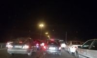 گرفتاری مردم در ترافیک ۱۵ کیلومتری آزادراه کرج