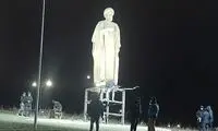 مجسمه شهید رئیسی دوباره در اردبیل نصب شد