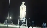 مجسمه شهید رئیسی دوباره در اردبیل نصب شد