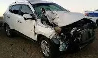 لحظه هولناک انحراف یک خودرو در بزرگراه