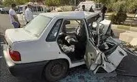 عکس تلخِ تصادف شدید خودروی عروس در مشهد
