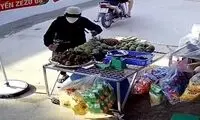سارق میوه فروشی هنگام فرار سقوط کرد