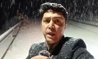 بارش وحشتناک برف در محور خراسان شمالی