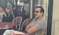 تیپ متفاوت امیر قطر در یک کافه