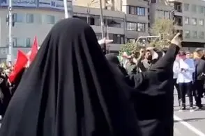 رژه جانفدایان در حضور پزشکیان جنجالی شد