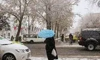  برف زیبای صبح امروز تبریز