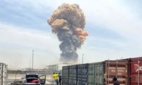 لحظه وحشتناکِ انفجار زیر بالگرد هلال احمر