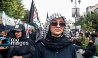 نذر واکس در تجمع اربعینِ تهران جلب توجه کرد