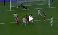 واکنش دیدنی یوسوپوف روی ضربه سر قطری‌ها