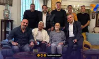 علی دایی و حمید استیلی در خانه پیر فوتبال تهران 