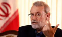 چهره غمگین لاریجانی و ناطق‌نوری در یک مراسم
