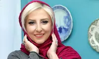لباس بابانوئلی مرجانه گلچین با چهره جدیدش