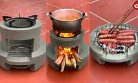 نحوه ساخت اجاق هیزمی کم هزینه و زیبا
