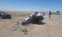 تصادف مرگبار دو خودرو با شتر