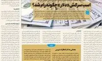 در روزنامه صداوسیما نرخ دلار مهار شد!