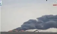 هلی‌کوپتر نظامی اسرائیل خاکستر شد