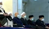قابی از سران قوا در مراسم  14 خردادماه