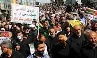 عکسی از چند چهره ناآشنا در راهپیمایی مردم قزوین
