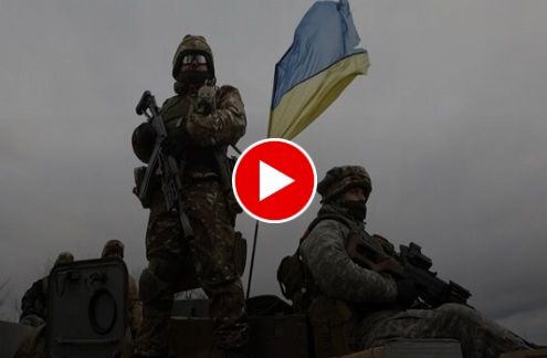شادی رونالدویی سربازان اوکراینی پس از پرتاب موشک