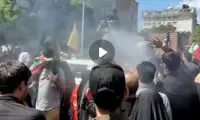 صحنه‌ای عجیب از راهپیمایی امروز که پُربازدید شد
