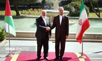 تصاویرِ دیدار وزیر خارجه ایران و اسماعیل هنیه