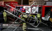 ویدئویی از آتش‌سوزی هولناک بازار قدیم بندرعباس