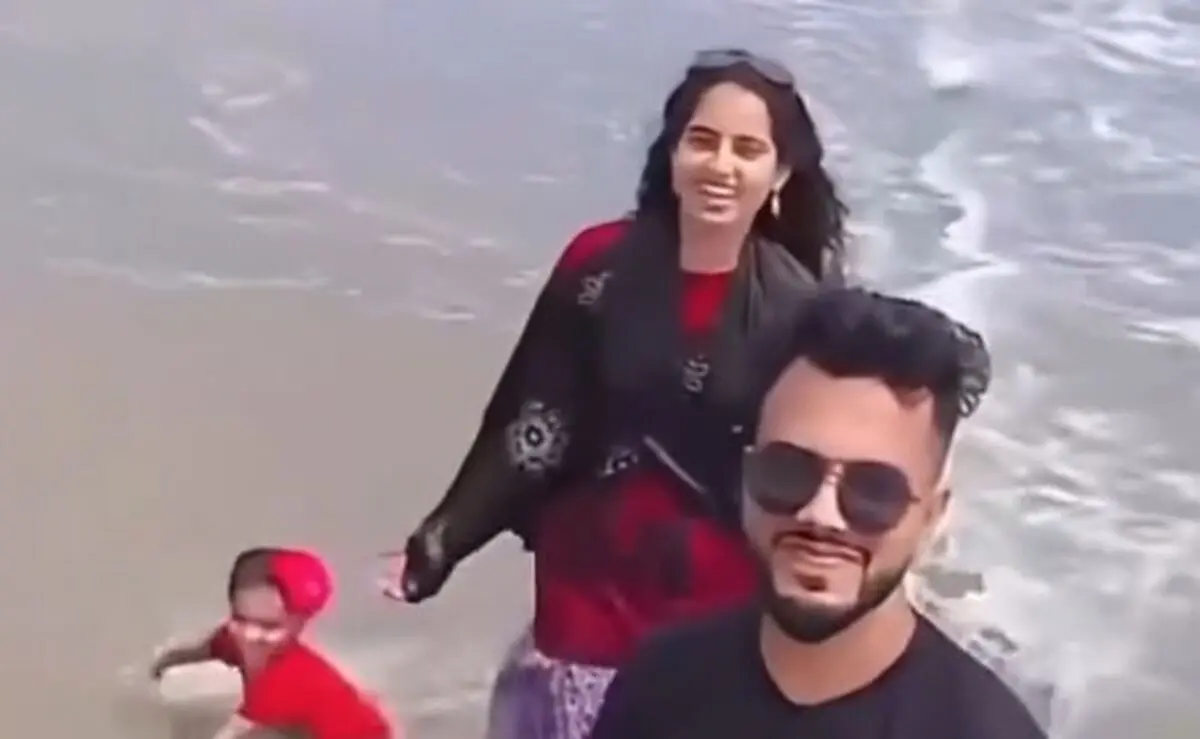 والدینی که برای ضبط ویدئو، فرزندشان را در آب رها کردند
