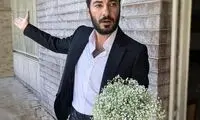 تصویر دیده نشده از نوید محمدزاده در لباس دامادی